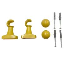 Suporte Para Cortina Varão Simples Par Com Ponteira Reforçado 19mm