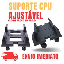 Suporte Para Cpu Computador Ajustavel Rodizios Lançamento Novidade