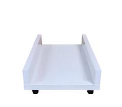 Suporte para CPU Em MDP 15mm Com Rodinhas 40cm x 19cm Branco Ofertamo