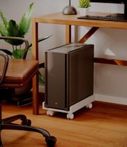 Suporte para CPU Sicilia Branco com Abas Laterais Rodízios Gabinete Suporte para CPU Sicilia Branco com Abas Laterais Rodízios Gabinete
