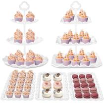 Suporte para cupcake de sobremesa Kootek, 3 camadas, suporte para bolos, 5 unidades