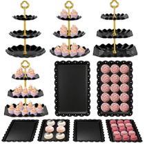Suporte para Cupcakes Kootek 3 Camadas Conjunto de 10 Peças para Sobremesas