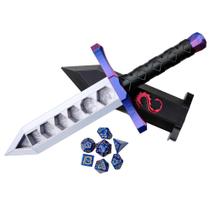 Suporte para Dados 3D BEST Q Espada de Dragão 33 cm 7 Peças D20 Suporte para Dados 3D BEST Q Espada de Dragão 33 cm 7 Peças D20