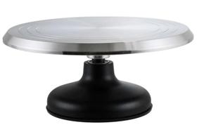 Suporte para decoração de bolos Winco Revolving 30cm em liga de alumínio Suporte para decoração de bolos Winco Revolving 30cm em liga de alumínio