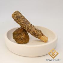 Suporte para Defumador Palo Santo de Olho de Tigre Pedra Natural