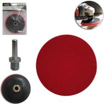 SUPORTE PARA DISCO DE LIXA COM tiras autocolantes E ADAPTADOR 4,5'' 115MM TOP CASA