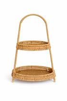 Suporte Para Doce Em Fibra Cestaria 2 Andares - Entrecasa Suporte Para Doce Em Fibra Cestaria 2 Andares - Entrecasa