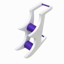 Suporte Para Dois Controles E Headset Com Design Compacto Ideal Para Mesa Gamer Ou Escritório