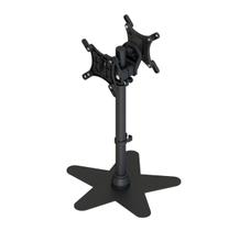 Suporte para dois monitores com rotação suporte de mesa de aço carbono - suporte sobrepor