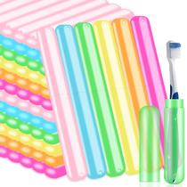 Suporte para escova de dentes SIKEMAY 100 PCS Portable Plastic Travel Suporte para escova de dentes SIKEMAY 100 PCS Portable Plastic Travel