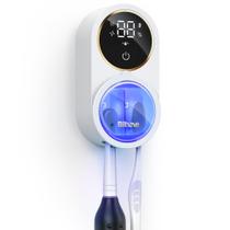 Suporte para Escovas de Dente Bitvae 2.0 com Limpeza UV Infravermelha para Fixação na Parede