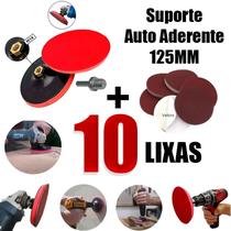 Suporte Para Esmerilhadeira Furadeira e Boina+10 Discos Lixa