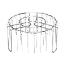 Suporte Para Espetos De Fritadeira a Ar Em Aço Inoxidável Reutilizável Antiaderente, Resistente Ao Suporte Para Espetos De Fritadeira a Ar Em Aço Inoxidável Reutilizável Antiaderente, Resistente Ao