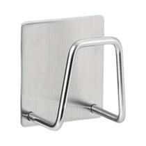 Suporte Para Esponjas De Pia Em Aço Inoxidável, Organizador De Armazenamento Com Ganchos Adesivos