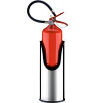 Suporte para extintor Brinox Extintor de Incendio Aço Inox