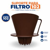Suporte para Filtro de Café 102 Reutilizável Porta Coador Café Plástico Resistente Café Manual Suporte para Filtro de Café 102 Reutilizável Porta Coador Café Plástico Resistente Café Manual