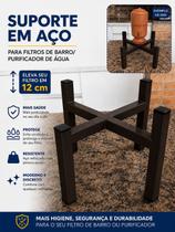 Suporte para Filtros de Barro em aço na cor bambu/café/marrom escuro UNIVERSAL Suporte para Filtros de Barro em aço na cor bambu/café/marrom escuro UNIVERSAL