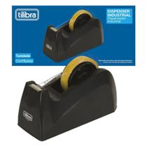 Suporte Para Fita Adesiva Industrial Preto Tilibra