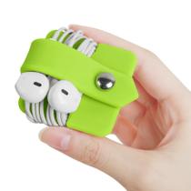 Suporte para Fone de Ouvido ElfrHino - Organizadora de Fios em Silicone Verde
