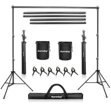 Suporte para Fundo Aureday 300x200cm - com 4 Barras e 6 Grampos Suporte para Fundo Aureday 300x200cm - com 4 Barras e 6 Grampos