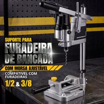 Suporte Para Furadeira 1/2 E 3/8 C Morsa E Base P/ Bancada Suporte Para Furadeira 1/2 E 3/8 C Morsa E Base P/ Bancada