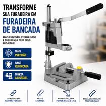Suporte Para Furadeira 1/2 E 3/8 Manual C/ Morsa Ajustavel BM-370