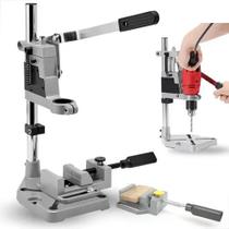 Suporte Para Furadeira 1,2 E 3,8 Manual Com Morsa Ajustável Suporte Para Furadeira 1,2 E 3,8 Manual Com Morsa Ajustável