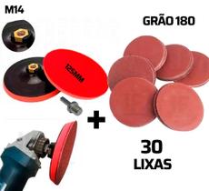 Suporte Para Furadeira Com 30 Discos De Lixa 125mm - MTX