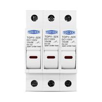 Suporte Para Fusível De Alta Tensão 1100V 3-32A DC 10x38mm TOMZN Proteção Para Sistema Fotovoltaico