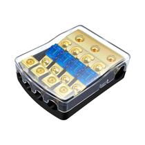 Suporte Para Fusível Mini ANL 2/3/4 Vias Cobre 0/2/4 Para 4/6/8 AWG 60 Amp Para Amplificador De