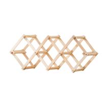 Suporte Para Garrafas de Vinho Elegante Feito em Bambu