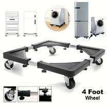 Suporte Para Geladeira / Maquina De Lavar E Fogão Com Rodinhas Base Carrinho Móvel Flexível premium