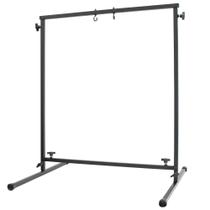 Suporte para gongue Chronos Pro Series CA85MKII - suporta gongue ou thunder sheet de até 26" , ganchos intercambiáveis, tubo com pintura eletrostática preta - inclui porcas borboleta extras Suporte para gongue Chronos Pro Series CA85MKII - suporta gongue ou thunder sheet de até 26" , ganchos intercambiáveis, tubo com pintura eletrostática preta - inclui porcas borboleta extras