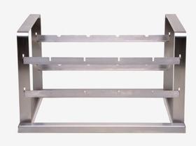 Suporte para Grelhas e espeto para churrasqueira INOX 59 CM - SELMETAL