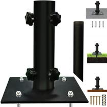 Suporte para Guarda-Sol de Pátio Atsasaye Ajustável para Poste de 1,12'' a 2'' Suporte para Guarda-Sol de Pátio Atsasaye Ajustável para Poste de 1,12'' a 2''