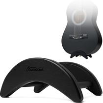 Suporte para Guitarra Onmiwod de Encaixe, Autossustentável, Preto, Madeira Suporte para Guitarra Onmiwod de Encaixe, Autossustentável, Preto, Madeira