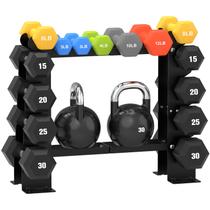 Suporte para Halteres DERACY de 5 Níveis Capacidade de 204 kg Preto Suporte para Halteres DERACY de 5 Níveis Capacidade de 204 kg Preto