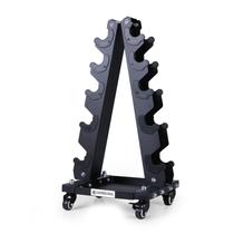 Suporte para Halteres LIONSCOOL para Halteres Pequenos, capacidade de 91 kg, com rodas Suporte para Halteres LIONSCOOL para Halteres Pequenos, capacidade de 91 kg, com rodas