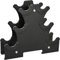 Suporte para Halteres Pesos de 3 Níveis, Organizador de Pesos, Rack para Dumbbell em Preto Suporte para Halteres Pesos de 3 Níveis, Organizador de Pesos, Rack para Dumbbell em Preto