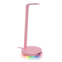 Suporte para Headset Gamer Razer Station V2 Quartz Pink, Surround Sound 7.1, Chroma, 2 Portas USB 3.1 - RC21-01510200-R3M1 Suporte para Headset Gamer Razer Station V2 Quartz Pink, Surround Sound 7.1, Chroma, 2 Portas USB 3.1 - RC21-01510200-R3M1
