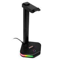 Suporte Para Headset Mancer SH20 RGB Preto - MCR-SH20-BL01 Suporte Para Headset Mancer SH20 RGB Preto - MCR-SH20-BL01
