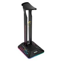 Suporte Para Headset Mancer SH30U RGB USB Preto - MCR-SH30U-BL01 Suporte Para Headset Mancer SH30U RGB USB Preto - MCR-SH30U-BL01