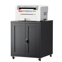 Suporte para impressora LVSTEEL, gabinete grande e resistente, preto