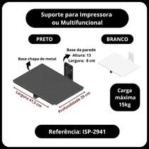 Suporte para impressora ou multifuncional de parede isp-2941