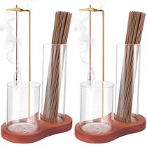 Suporte para Incenso Zeefpod 2 em 1 Base de Madeira com Copos de Vidro Suporte para Incenso Zeefpod 2 em 1 Base de Madeira com Copos de Vidro