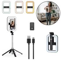 Suporte para Influencer com Luz Ring Light