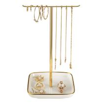 Suporte para Joias Josmimic 30 cm Design em Árvore Dourada Suporte para Joias Josmimic 30 cm Design em Árvore Dourada