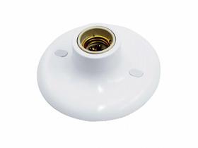 Suporte para lampada plafon e-27 em porcelana - taschibra