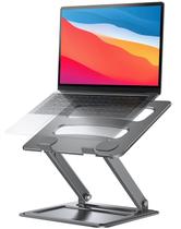Suporte para laptop LORYERGO ajustável para laptops de 17,3 polegadas cinza