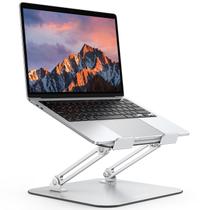 Suporte para laptop OMOTON Ergonômico Metal Ajustável Prateado Suporte para laptop OMOTON Ergonômico Metal Ajustável Prateado